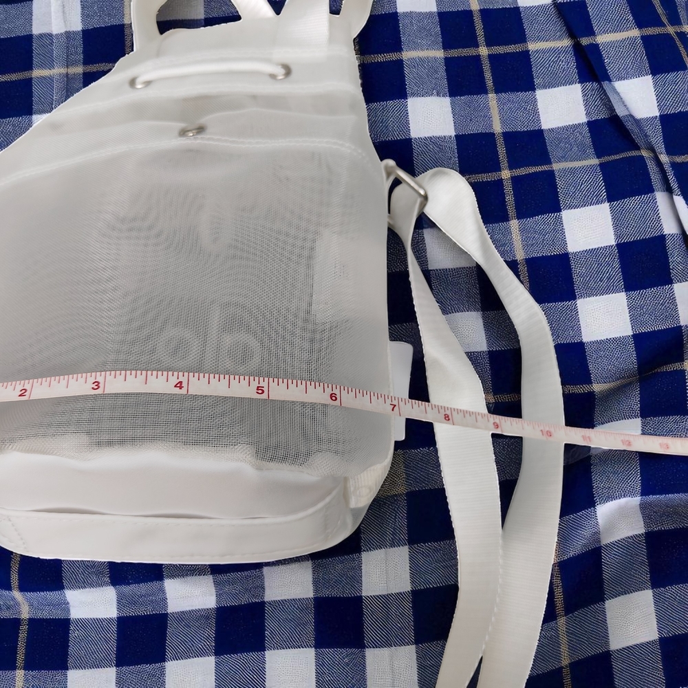 ALO Yoga White Mesh Crossbody Bag - Picture 2 of 8